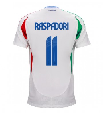 Italien Giacomo Raspadori #11 Udebanetrøje EM 2024 Kort ærmer